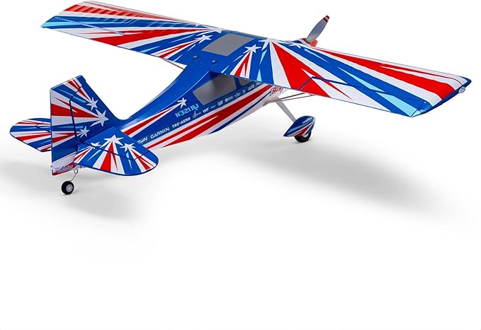 E-flite RC Airplane Decathlon RJG 1.2m BNF Basic Transmitter Battery and Charger Not Included EFL09250