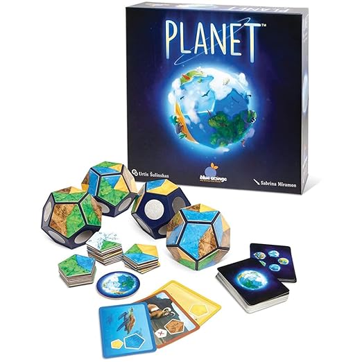 Blue Orange Games Planet Board Game - Award Winning Kids Family or Adult Strategy 3D Board Game for 2 to 4 Players. Recommended for Ages 8 &amp Up.