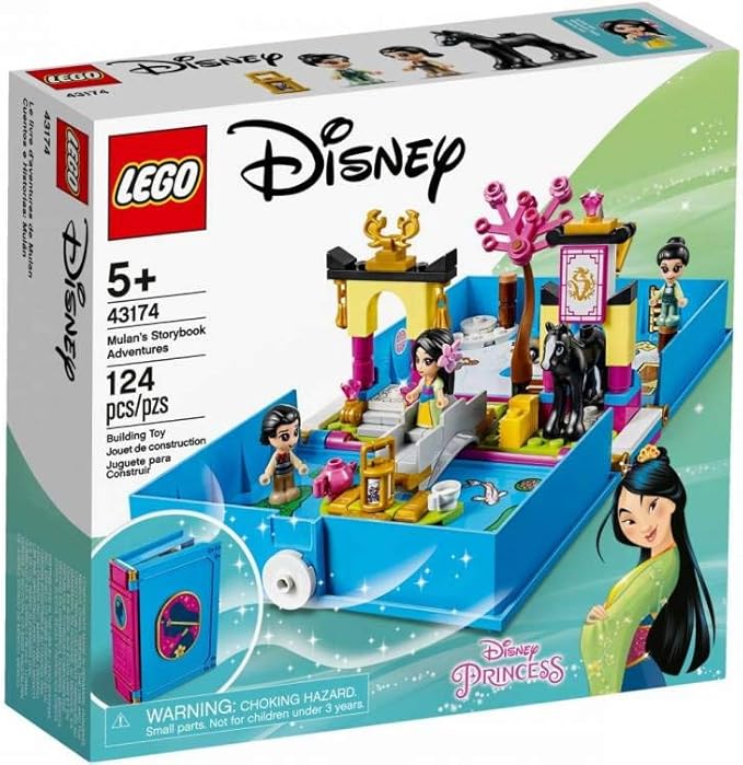 LEGO Disney Mulan’s Storybook Adventures 43174 Creative Building Kit New 2020 (124 Pieces)