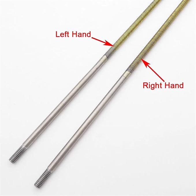 RC Boat 4mm 350mm Flexible Shaft CW CCW Drive Cable Shaft Strut Mount 36mm Propeller for RC Boat Speed Mono V Oval Catamaran(LH and RH)
