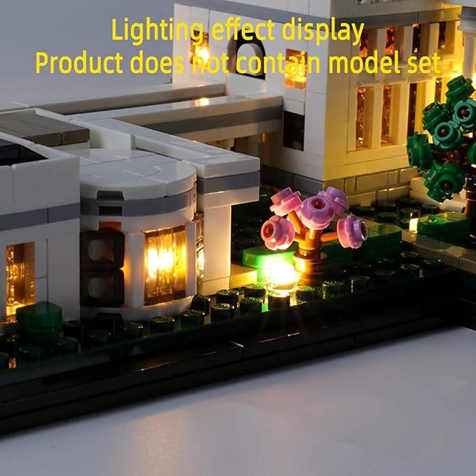 LED Light Kit for The White House - Compatible with Lego Architecture Collection 21054 Building Blocks Model (Model Set Not Included)