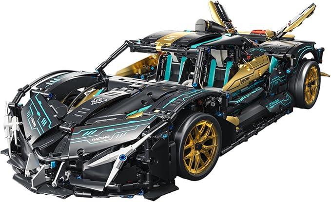 Race Cars for Adults 1:10 Sport Car Building Block SetsTechnical Racing Vehicle MOC Collectible Model Engineering Toys Kit Birthday for Men Teens Boys Car 12-1614+ 2112 PCS