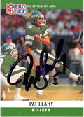 Autograph Warehouse 444736 New York Jets 1990 Pro Set 237 Pat Leahy Autographed Football Card