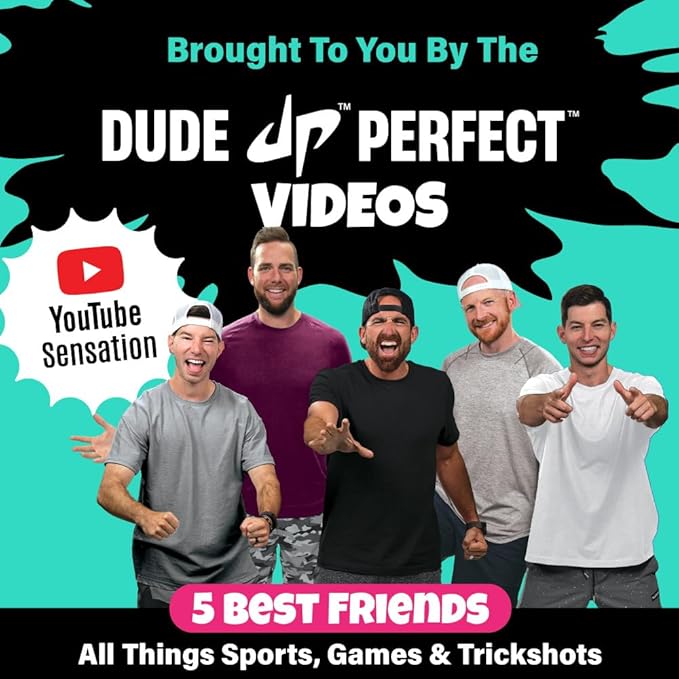 Dude Perfect Board Game 2-5 Player Challenging and Competitive Family Board Games Ideal Sports Board Games for Family Game Night Ages 4 and Above