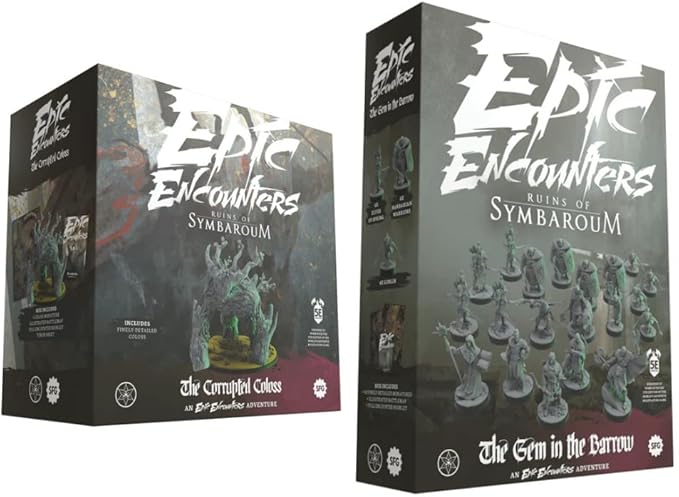 Steamforged Games Epic Encounters: Ruins of Symbaroum RPG Bundle - The Corrupted Coloss and The Gem in The Barrow (2 Items)