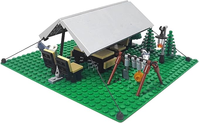 Universal Urban Camping Building Set Outdoor Forest Tent Adventure Toy Can Be Used to Build Tents Bonfires and Camping Can be Used with Lego(Pc106)