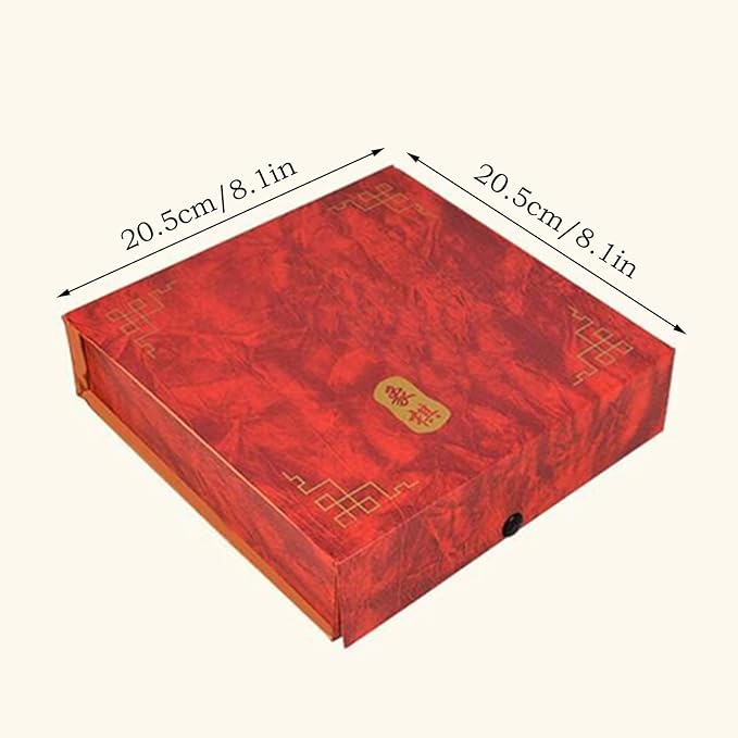 Beechwood Chinese Chess Set Xiangqi Travel Board Game Set with Leather Chessboard Strategy Board Games for 2 Players(4.8cm/1.9in)