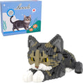 Larcele Micro Building Blocks Set DIY Mini Building Toy Bricks for Age Over 12 Years 1552 Pieces KLJM-05 (Chinese Li Hua Cat)