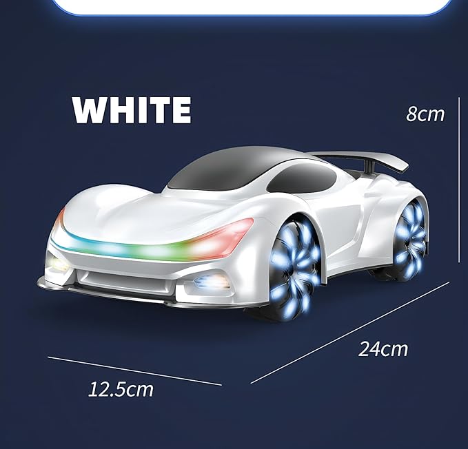 Remote Control CarGesture Sensing RC CarDrift RC Stunt Cars with Light Spray &amp Sound 2.4GHz Hobby RC Cars Toy for KidsDual Control 360° Rotate Birthday Gifts for Boys Girls 6+ (Blue)