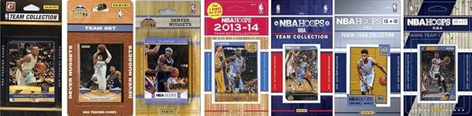 C&ampI Collectables NBA Denver Nuggets Men's 7 Different Licensed Trading Card Team Sets White