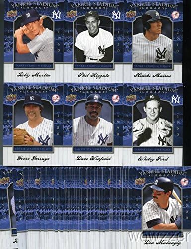 2008 Upper Deck Yankees Stadium Legacy Complete 100 Card Set $47 Becket Book Value. Incudes Derek Jeter Mickey MantleJoe DimaggioBabe RuthLou Gehrig and Many More !