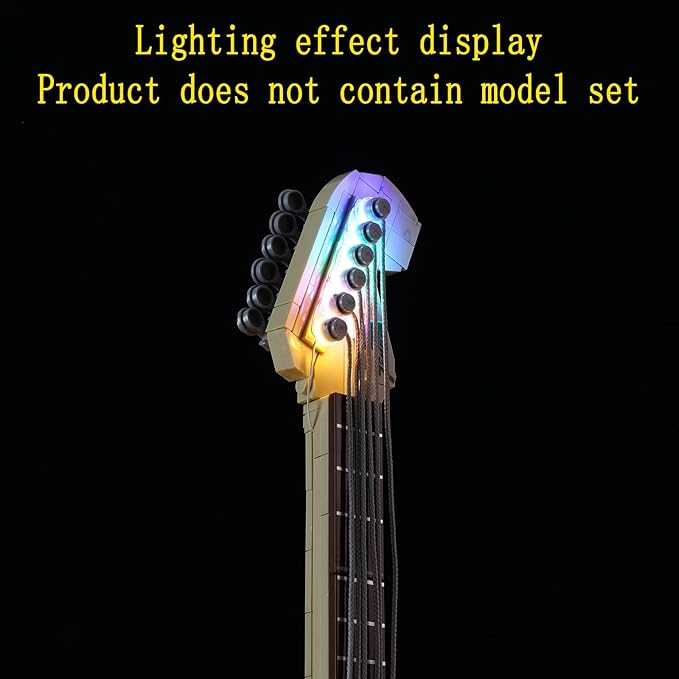 LED Light Kit (Gesture Control) Compatible with Lego Ideas Fender Stratocaster - Lighting Set for Ideas 21329 Building Model (Model Set Not Included)