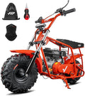 FRP GMB100 Performance 99CC 4-Stroke Mini Dirt Bike - Upgraded Hydraulic Brakes &amp Front Suspension Fork 28MPH Off-Road Mini Bike with LED Headlight Anti-Slip Seat Supports 220LBSRed
