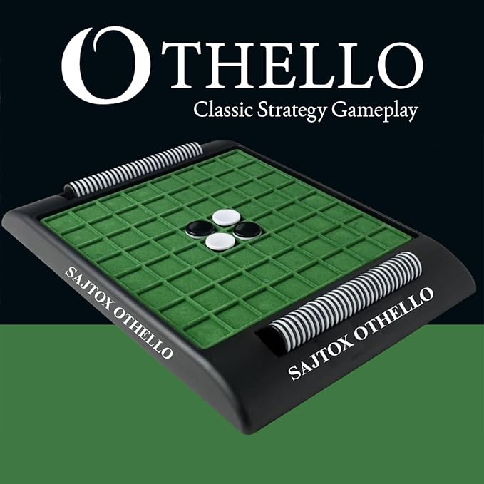 Othello Classic Strategy Board Game – Full Set for Two Players Perfect for Family Game Nights and Competitive Play