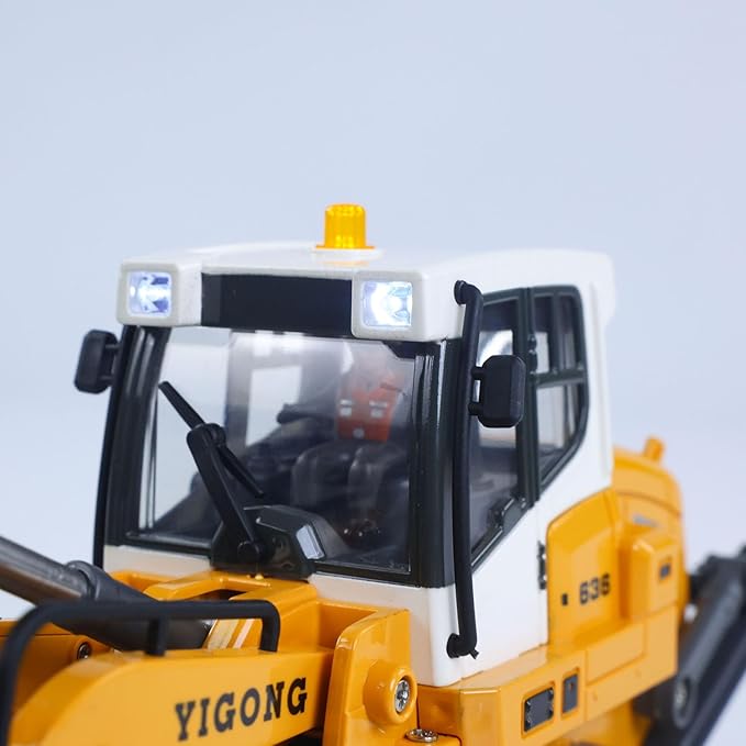 1:50 RC Electric Lifting Tracked Loader Lr636 2.4G Construction Vehicle Metal Bucket Tracks Ripper RTR Model Light Sound Battery Hobby Grade Model for Adult Hobby