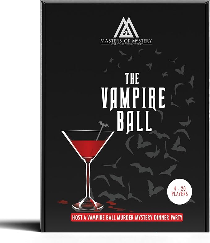 Masters of Mystery Vampire Ball Murder Mystery Dinner Party Game – Gothic Masquerade Whodunnit Party Game for Adults – 4–20 Players