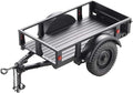 FMS FCX18 RC Cars Accessory for 1:18/1:12 RC Crawler Trucks - Utility Trailer Type C Black