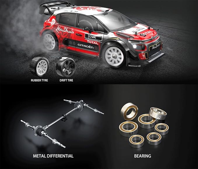 Mjx Hyper go 4x4 Brushless Rc Cars 14303 Hyper 4wd Rc Car All-Road RC Drift Car Brushless Scale 2.4G 4wd High Speed ElectricTerreneitor 4x4 Carros1/14 Citroen C3 Fast RC Cars for Adults…