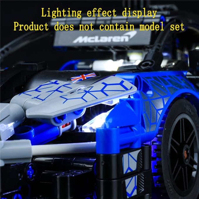 LED Light Kit Compatible with Lego McLaren Senna GTR -for Technic 42123 Model Set (Model Set Not Included)