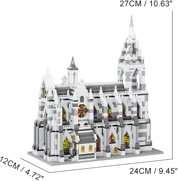Cologne Cathedral Germany Micro Brick Building Set (3598 Pieces) – Landmark Model Educational Toy Gift for Kids and Adults
