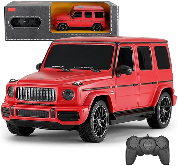 1:24 Scale Remote Control Car for Mercedes G63 2.4GHz Model RC Cars Electric Sport Racing Hobby Vehicle Gift for Adults Kids Boys Girls - Red