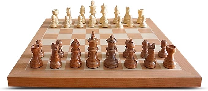 Chessnut Air+ Electronic Chess Set with Full Wooden Board Extra Queens LEDs AI Adaptive Game and App with Computer Chess Board for Ages 8 and Up 2 Players