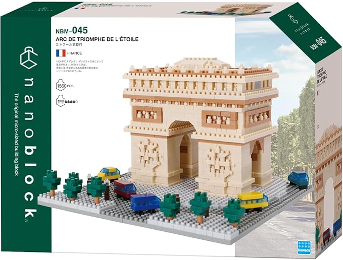 nanoblock - World Famous - Arc De Triomphe L'étoile Deluxe Edition Advanced Hobby Series Building Kit