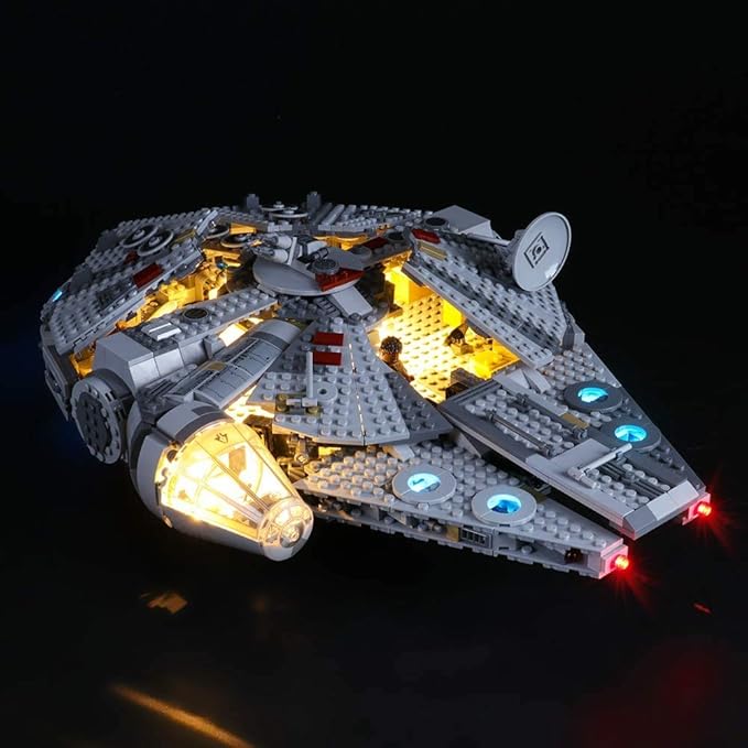 LED Light kit for Lego 75257 Star Wars Millennium Falcon Lighting Set for Lego 75257 Building Blocks Model (Only Light Included)