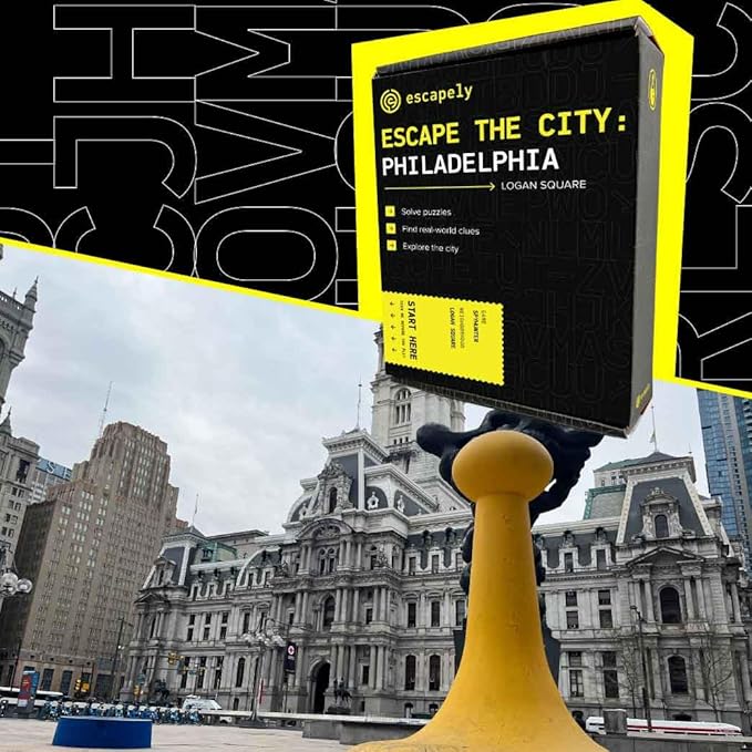Philadelphia Outdoor Escape Room | Real City Scavenger Hunt | Gifts for Adults &amp Families | 1-6 Players 2-3 Hours 1.5 Miles Walking Distance