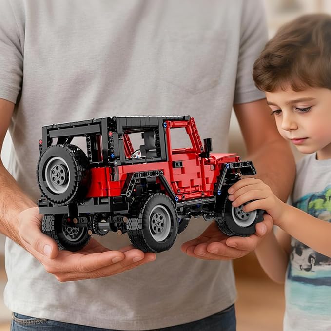 RiceBlock Off-Road Vehicle Model Building Setfor Adult Challenging Car Building Toys Boys Aged 8 and Above 1313 Pieces