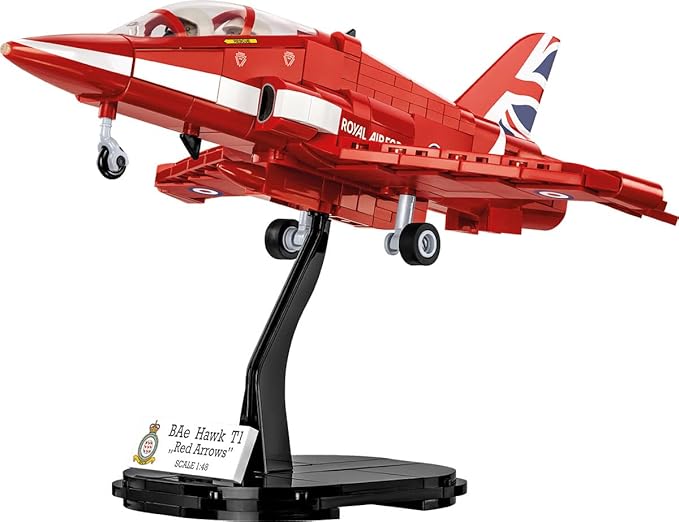 COBI Armed Forces BAe Hawk T1 RED Arrows Aircraft Building Set 389 Pieces