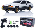 US in Stock 1/18 RC Drift Racing Car Rwd LDRC LD1801 Wireless Control Vehicle Gyroscope Light System Motor Servo ESC Hobby Model for Adult Hobby(White with Gyro)