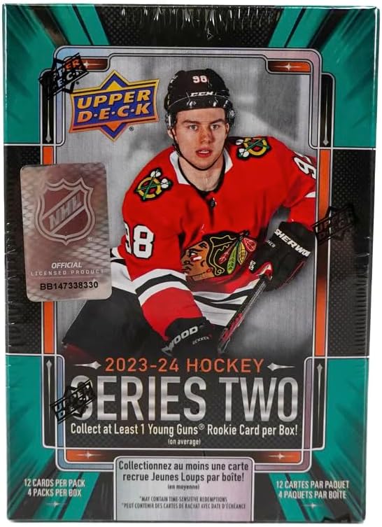 TSV 2023/24 Upper Deck Series 2 Hockey Blaster Box 4 Packs per Box 12 Cards per Pack