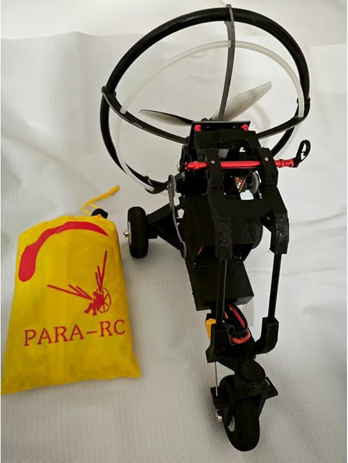 2.4G RC Paraglider with Wheeled Cart &amp 1.8m Wingspan Nylon Canopy High-Altitude Stunt Flight Paraglider 30 Mins Flight Time Ideal Gift for Outdoor Adventurer (RTF/Random Color)