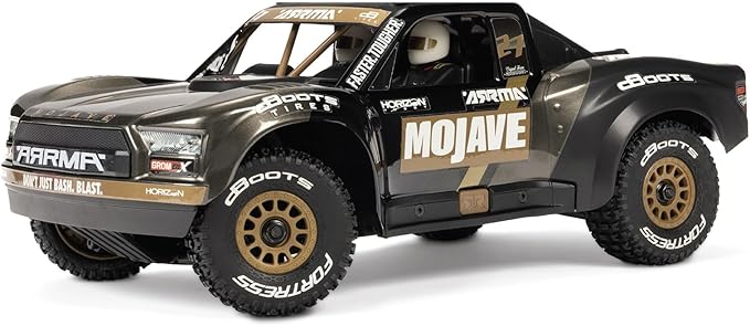 ARRMA RC Truck Mojave GROM 4X4 223S BLX BRUSHLESS Small Scale Desert Truck RTR (Battery and Charger Not Included) with DSC Black ARA2304T1