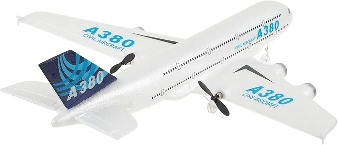 Remote Control RC Airplane Ready to Fly 2.4GHz – Airbus A380 Model 2-Channel Beginner RC Plane Toy for Kids &amp Adults with Gyro Foam Durable &amp Easy Fly