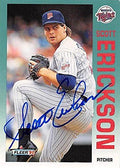 Sports Memorabilia Autograph Warehouse 245163 Scott Erickson Autographed Baseball Card - Minnesota Twins 1992 Fleer - No. 201
