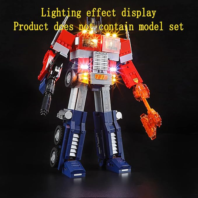 LED Light Kit Compatible with Lego Optimus Prime - Lighting Set for Creator 10302 Building Model (Model Set Not Included)