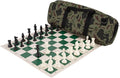 Deluxe Chess Set Combination - Triple Weighted - by US Chess Federation (Jungle Camo)
