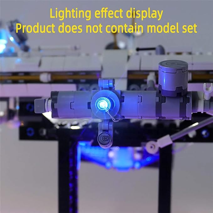 LED Light Kit for International Space Station - Compatible with Lego Ideas 21321 Building Blocks Model (Model Set Not Included)