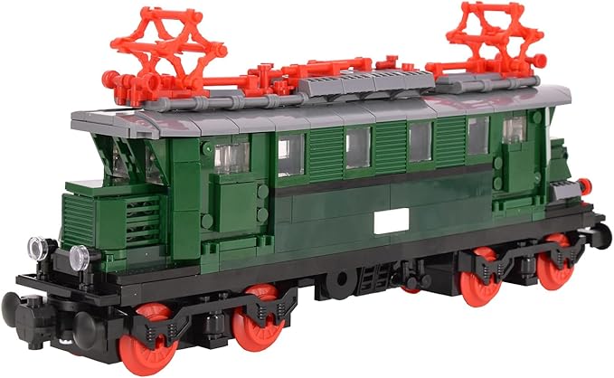 Train Carriage Building Block Kit – Classic Rail Car Model for MOC Train Sets Compatible with All Major Brick Brands Creative Add-On for Custom Railway Builds