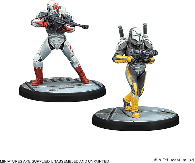Asmodee Star Wars Shatterpoint Delta Squad Form Up Squad Pack - Includes Boss Fixer Sev &amp Scorch Tabletop Miniatures Strategy Game for Kids and Adults Ages 14+ 2 Players 90 Min Playtime
