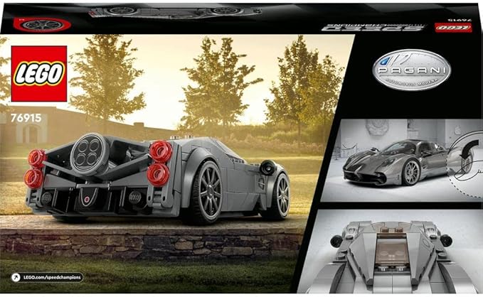 LEGO 76915 Speed Champions Pagani Utopia Racing Car and Toy Model Kit of an Italian Hypercar Car Collector's Vehicle from The Set 2023