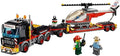 EGO City Heavy Cargo Transport 60183 Toy Truck Building Kit with Trailer Toy Helicopter and Construction Minifigures for Creative Play (310 Pieces)