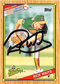 Sports Memorabilia Autograph Warehouse 248246 Rick Waits Autographed Baseball Card - Fort Myers Sun Sox 1989 Topps Senior League - No. 60