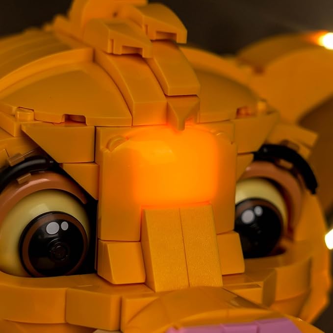 Upgraded Led Light Kit for Lego Young Simba The Lion King Building Set Remote Control Version Compatible with Lego 43247 (Model Not Included)
