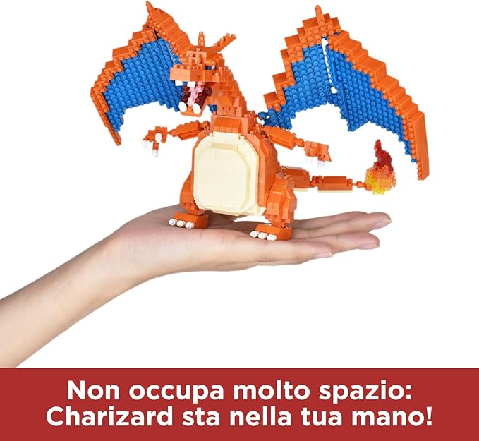 nanoblock - Pokémon - Charizard Deluxe Edition Pokémon Series Building Kit