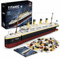 Liberty Imports Titanic Model Kit - 2022 Pieces Large Cruise Ship Building Blocks Set STEM Educational Toy Gifts for Kids and Adults Collectible Display