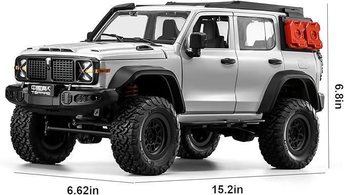 ARRIS 1/12 RC Crawler MN300 RC Rock Crawler 4x4 4WD Off Road Wrangler-Style Truck 2-Speed Transmission Remote Control Car with LED Lights &amp Openable Doors Hobby Grade RTR Toy Vehicle Gifts