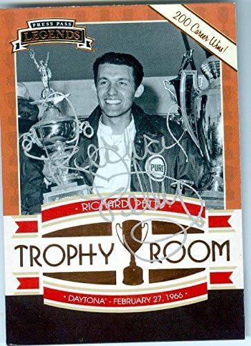 Sports Memorabilia Autograph Warehouse 247879 Richard Petty Autographed Trading Card - Autoracing Nascar Racer The King 2011 Press Pass Legends - No. 55 Silver